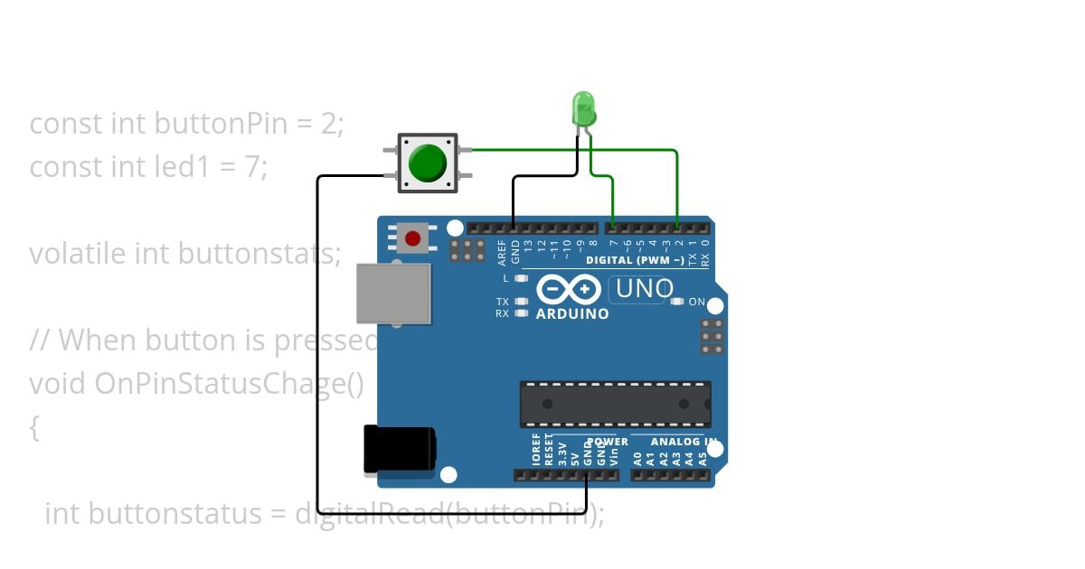 Interrupts with Arduino UNO simulation