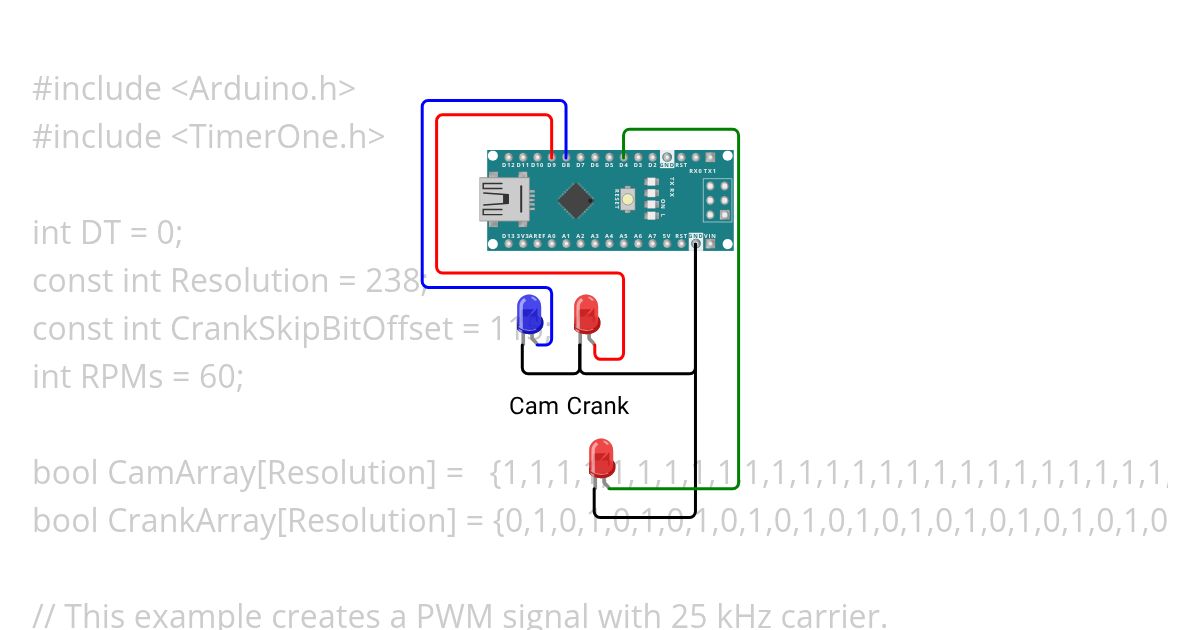 TimingValsDemo - Interrupt simulation
