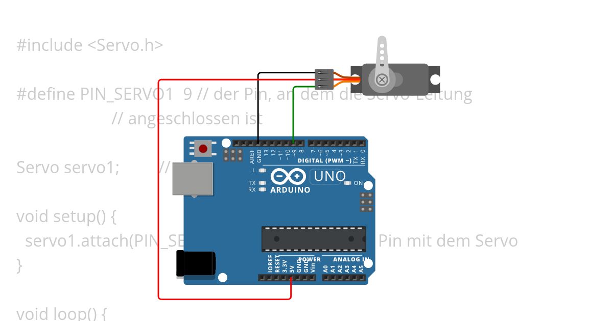 Servo Einführung simulation