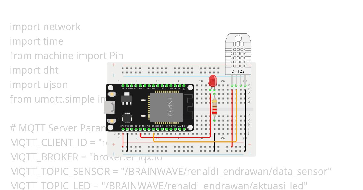 MicroPython Blink ESP32  Copy simulation