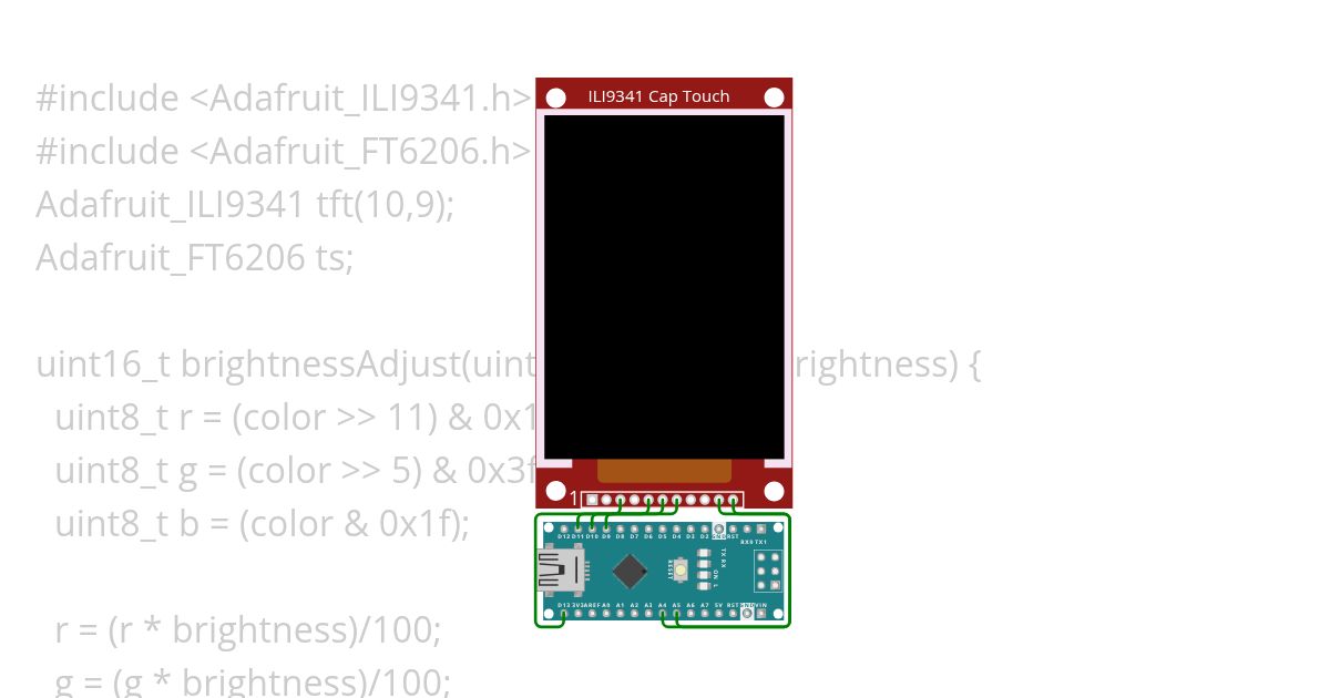 Drawing point like drop in touch screen simple simulation