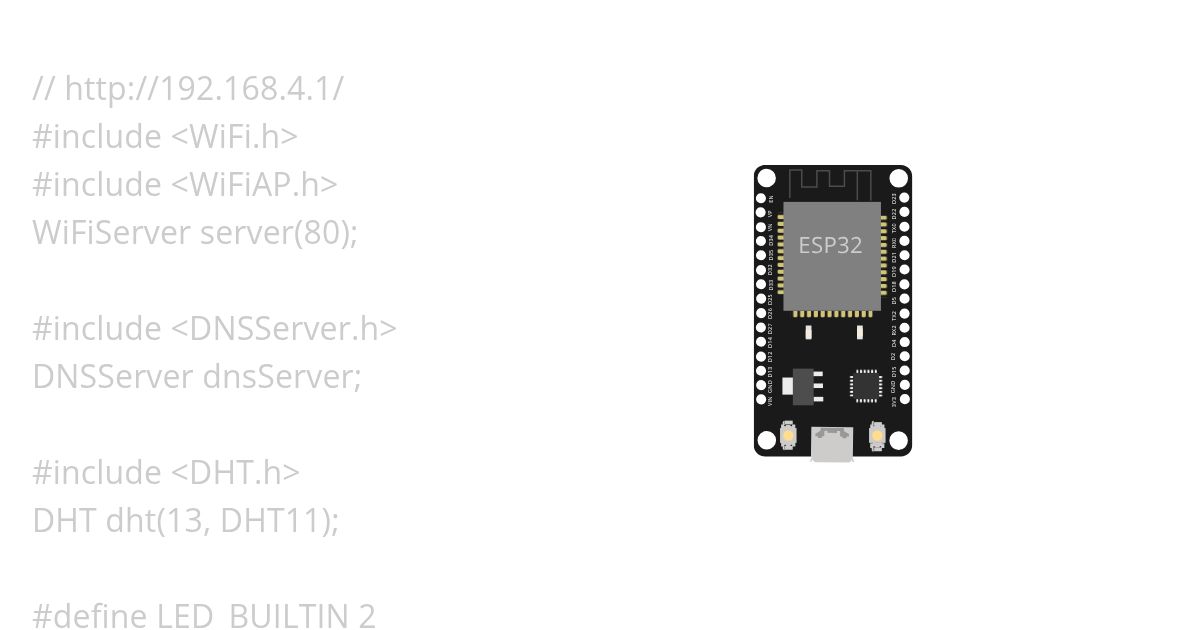 ESP32 WEB DHT11 simulation