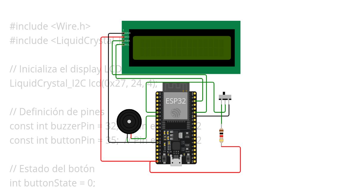 Prueba de Blink y Buzzer simulation