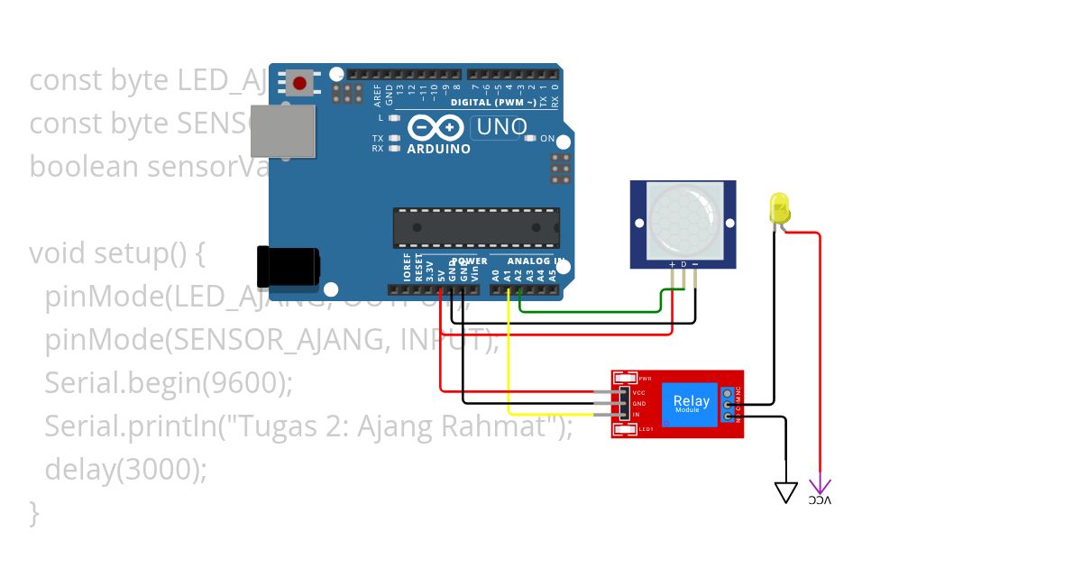 Tugas 2: Digital Input & Output__PelatihanC++ simulation