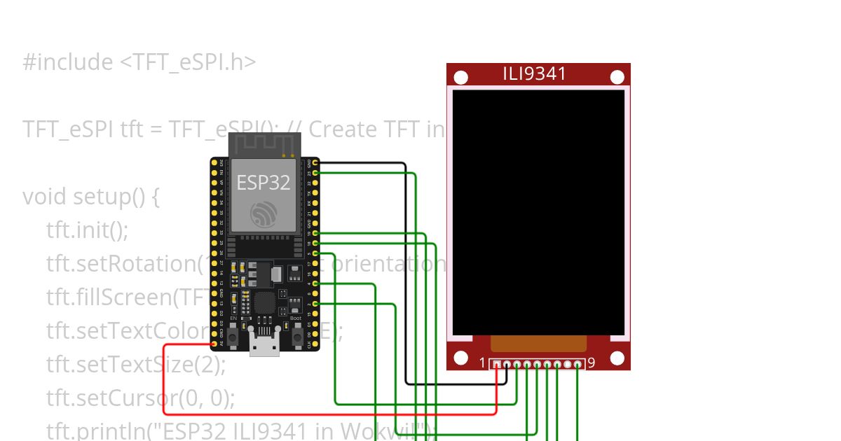 ILI9341 simulation
