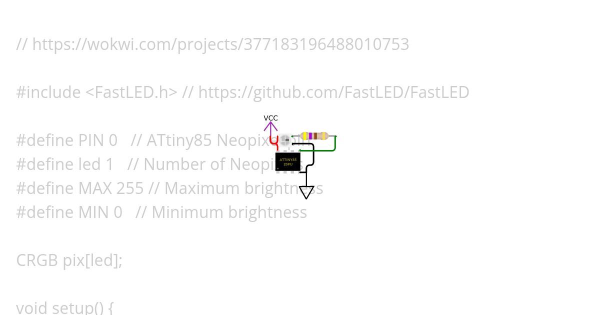 minPIXtiny85 simulation