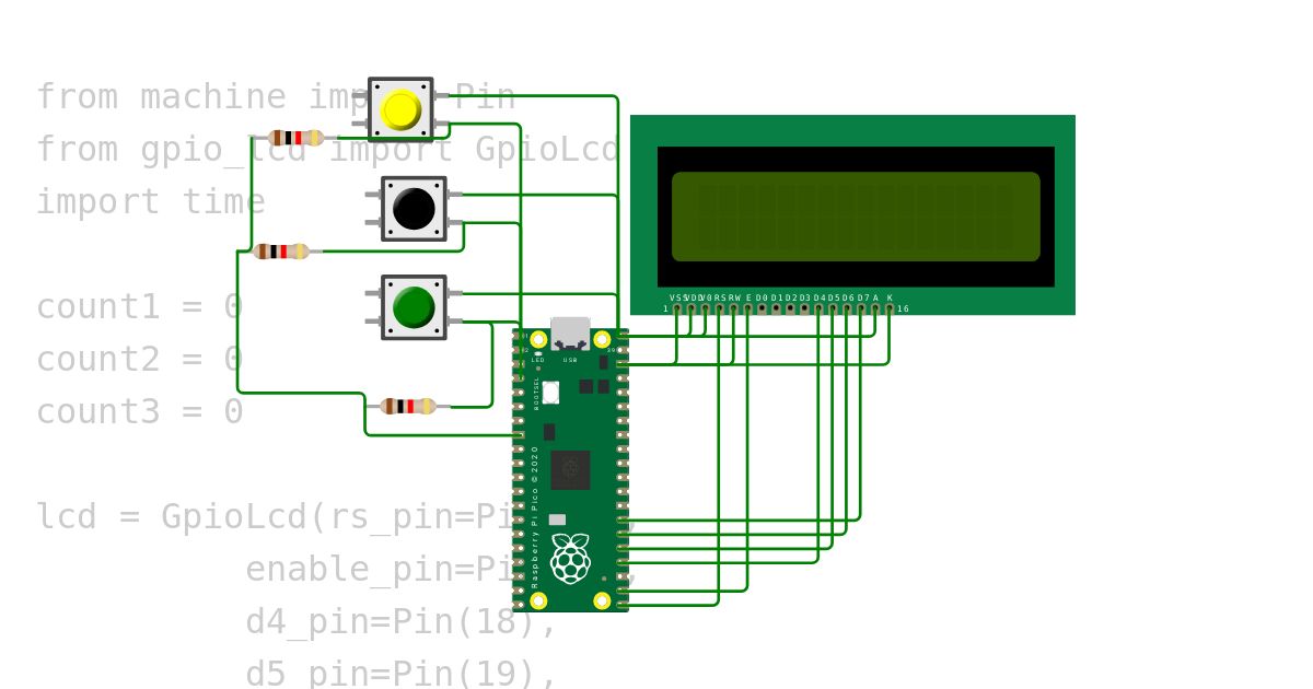 Lcd button simulation