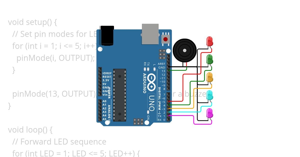 Buzzer Lighting  simulation
