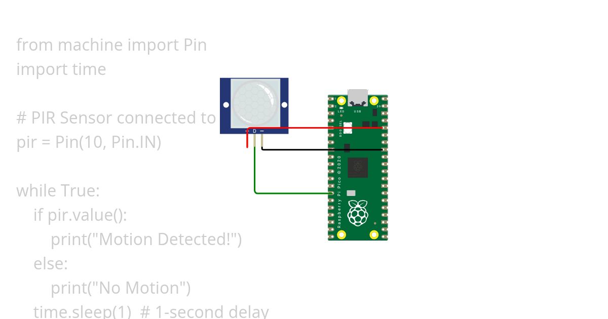 Micro Pi and motion sensor simulation
