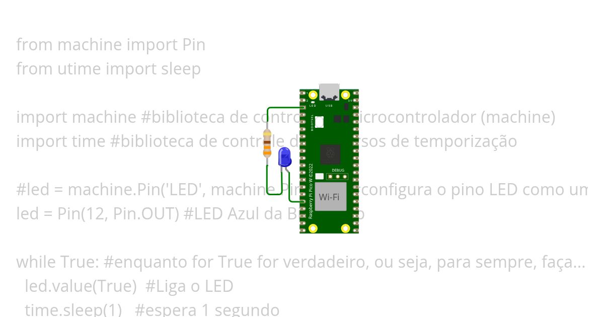 Blink_MicroPython simulation