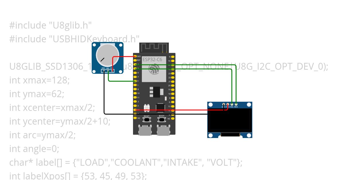 ESP32 C6 Deej Volume Mixer simulation
