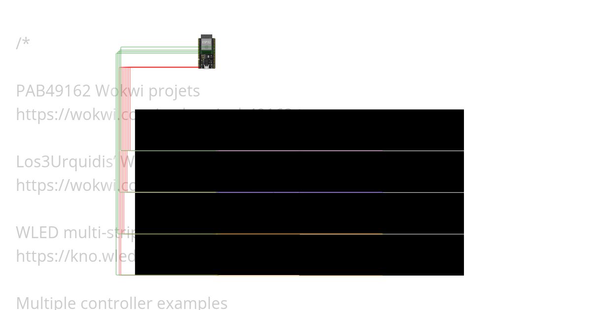 8x64 Static, Scroll, Fade - OSJ simulation