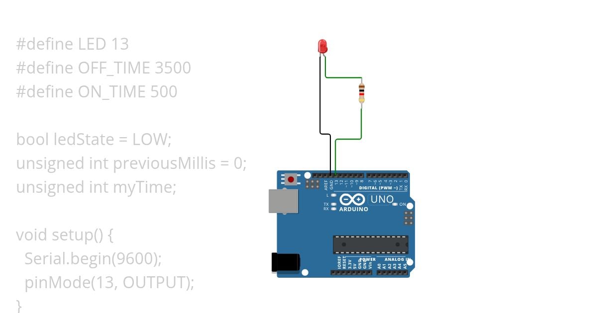 Blink without delay simulation