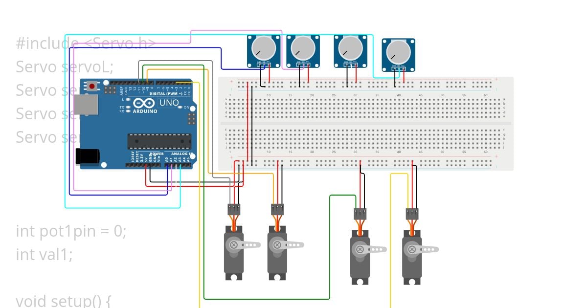 servo 4 simulation
