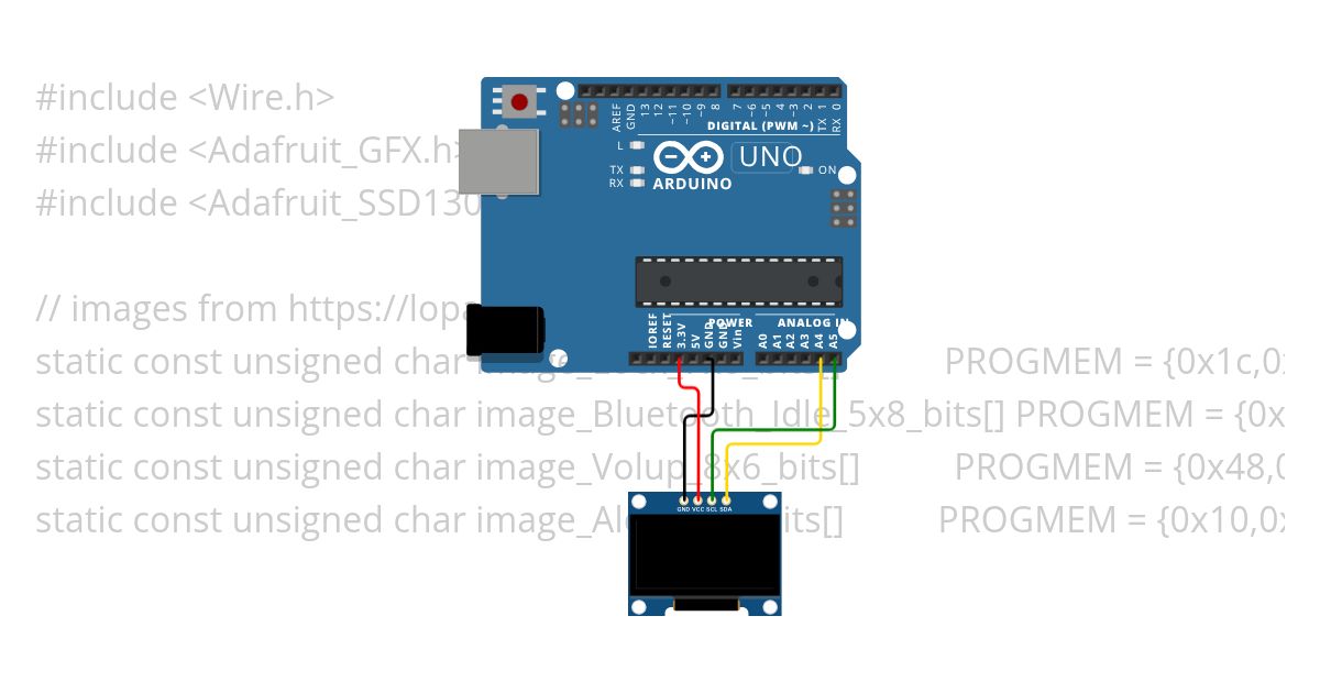 DRAFT - Arduino Uno e SSD1306 simulation