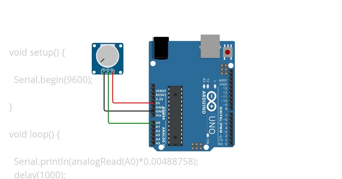 Arduino Leitura Analogica simulation