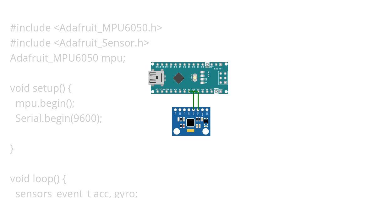 MPU_6500 sensor data read simulation