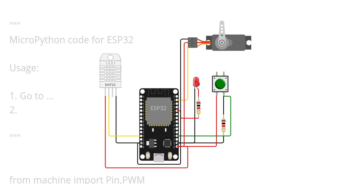 DRAFT - MicroPython ESP32 - Servo Motor PWM simulation