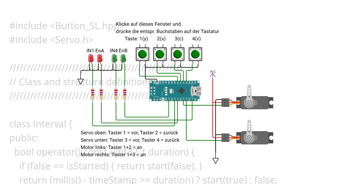Button-Checker simulation