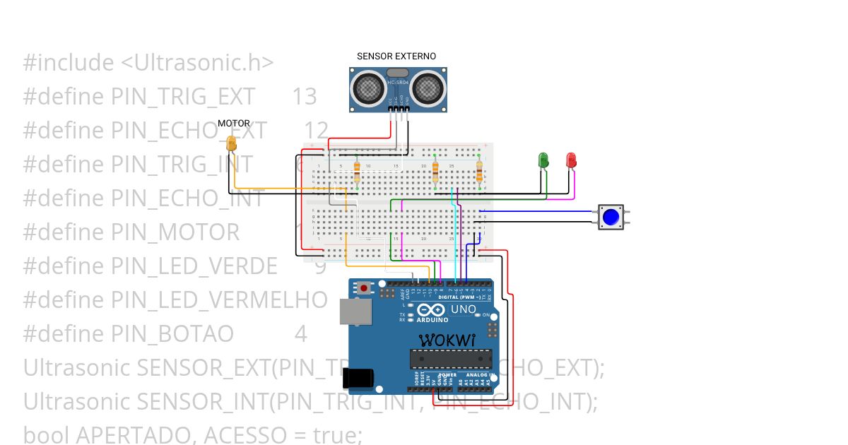 acender o led simulation