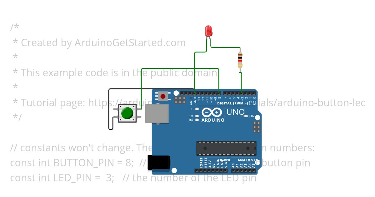 button led 1 Copy 1 simulation