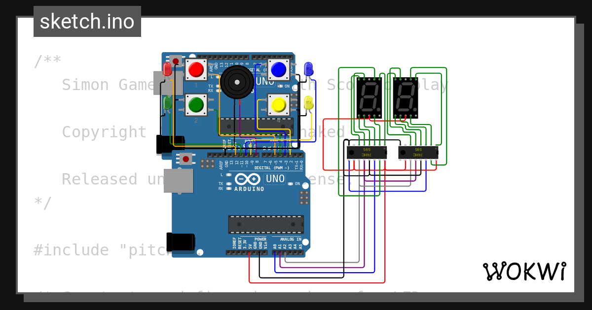 Wokwi - Online ESP32, STM32, Arduino Simulator