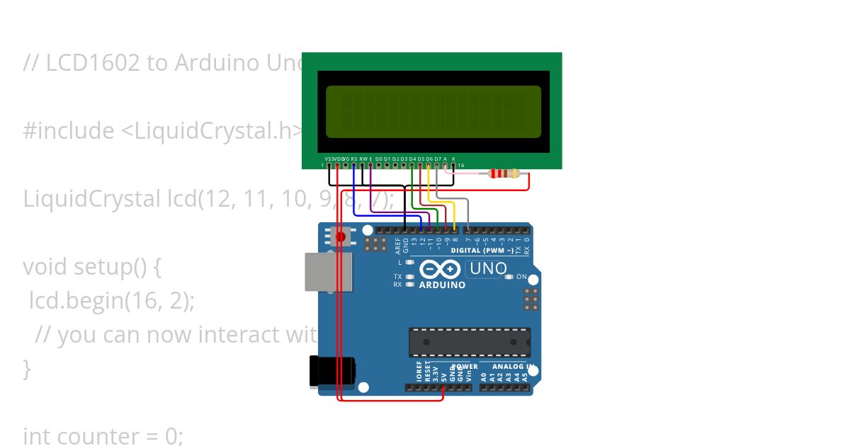 LCD_16_2_DISPLAY simulation