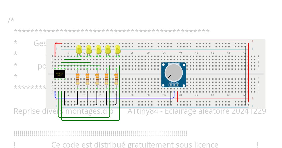 Eclairage aléatoire maisons 2 simulation