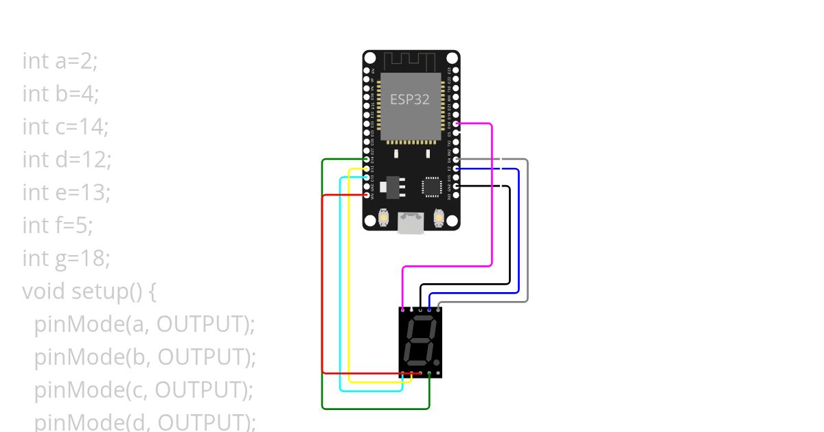 SEVEN SEGMENT LED 9-1 simulation