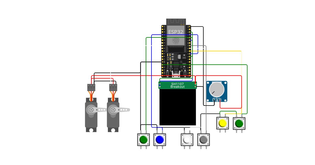 Break-in kit ESP32 128x128 simulation