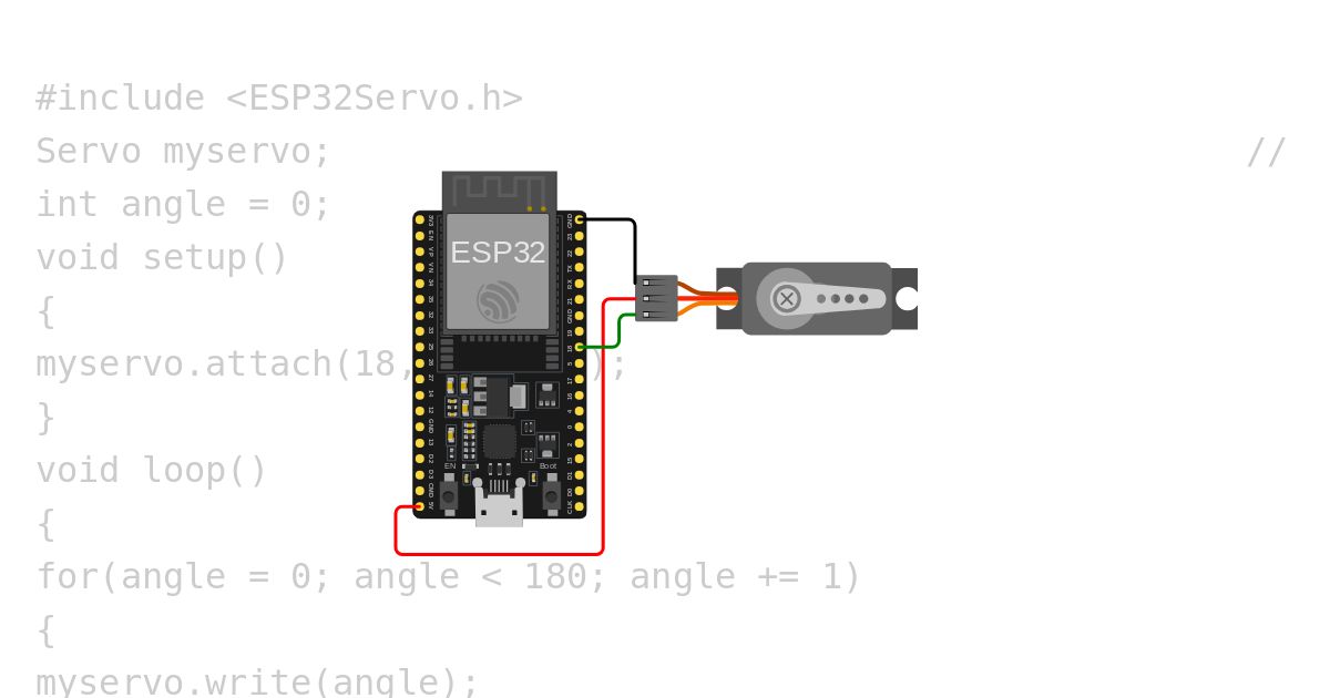 ESP32-Servo simulation