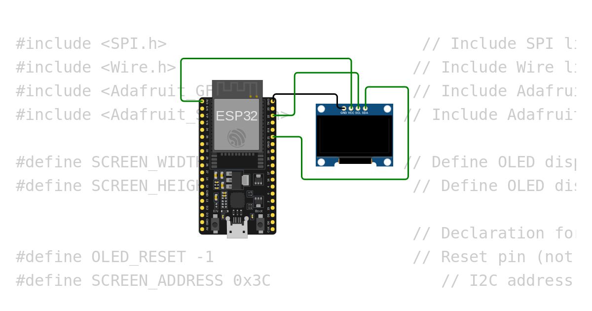 OLED-ESP32 simulation