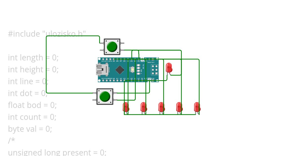 Dot matrix printer driving (one pin for now) simulation