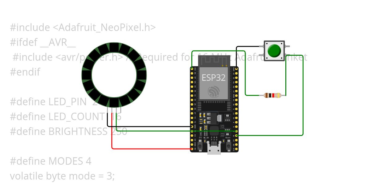 ESP32 Neopixel Copy simulation