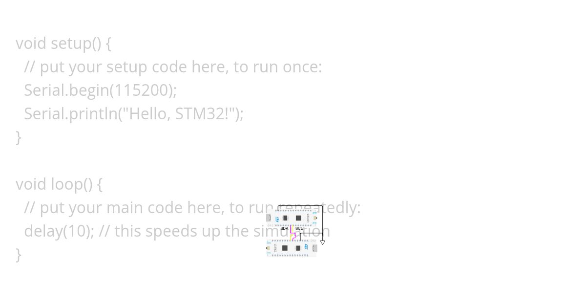 i2c conection b simulation