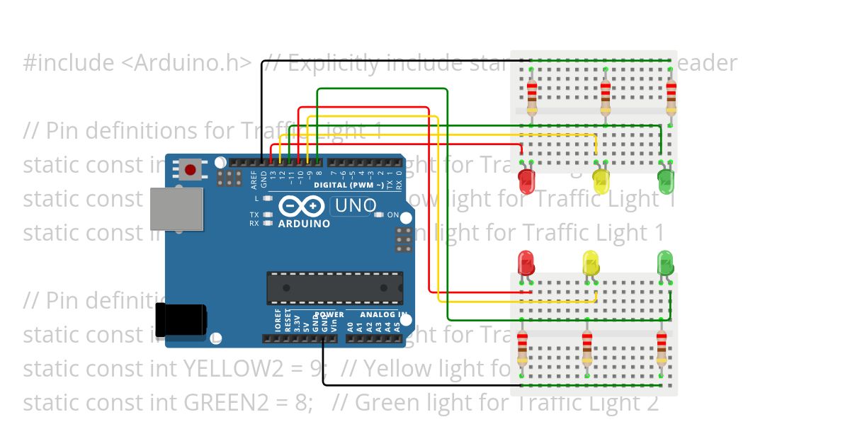Two way traffic system simulation