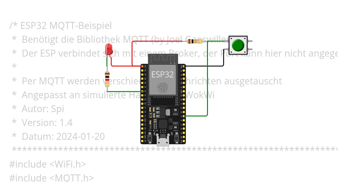 ESP32 MQTT example Copy simulation