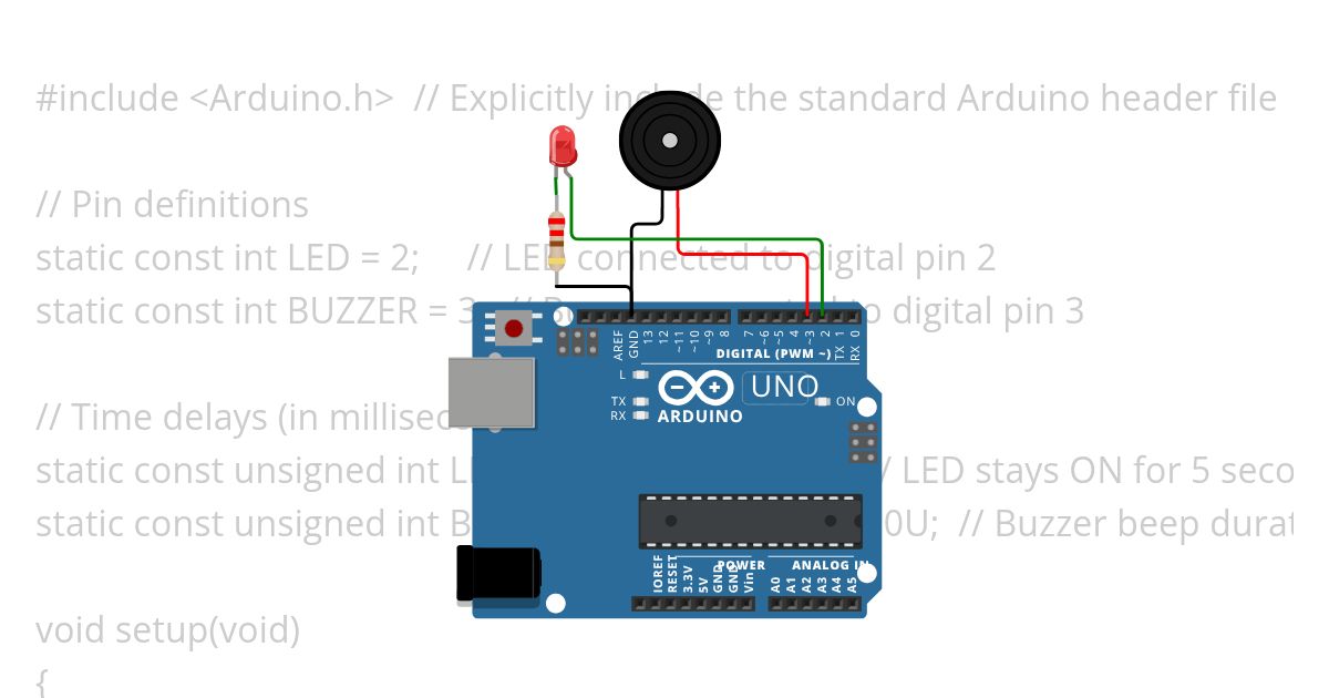 Buzzer simulation