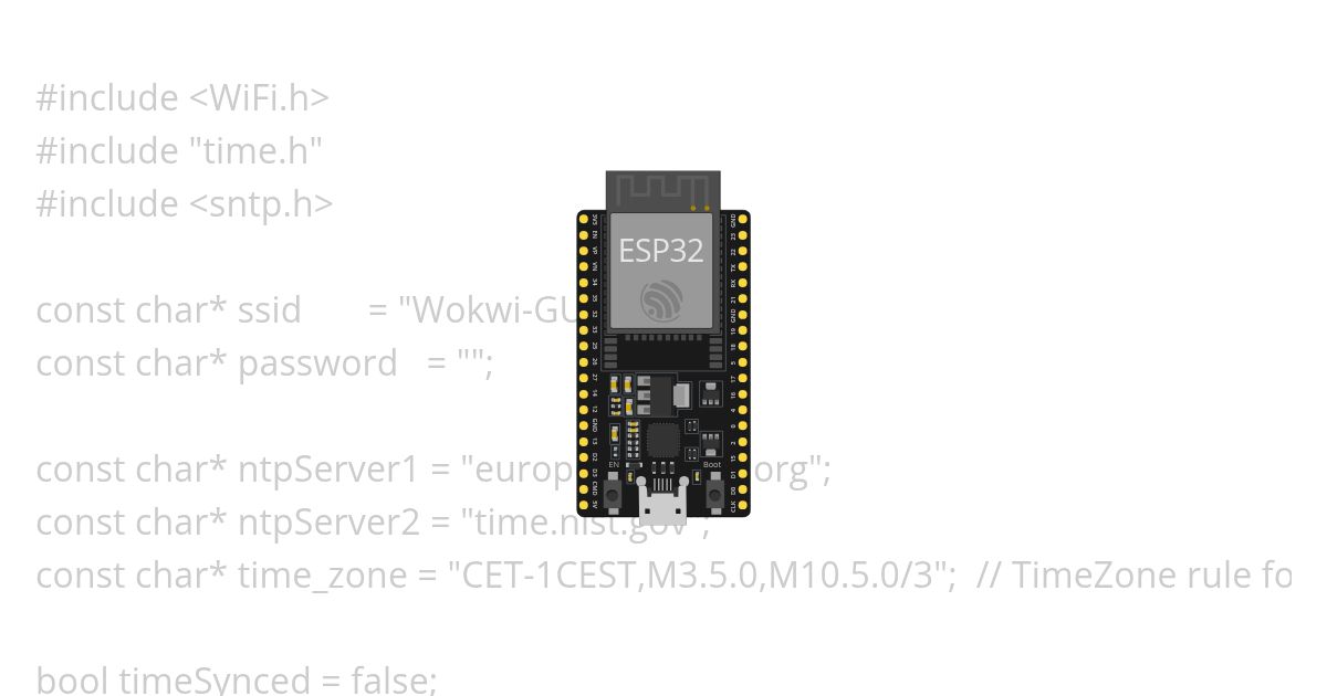 ESP32 Time Test  simulation