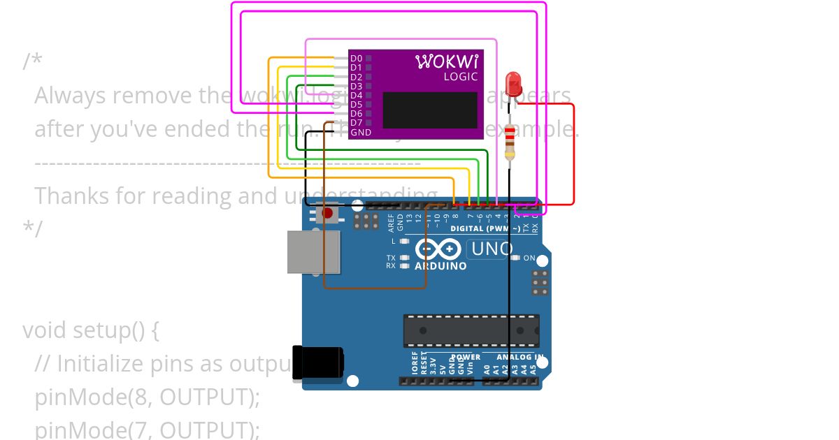 Wokwi Logic Analyzer - Example simulation