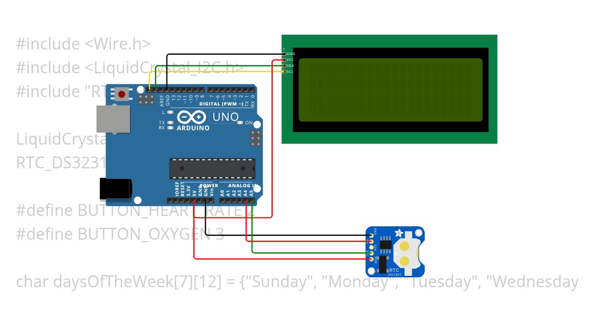 Arduino LCD 20x4 I2C Example Copy simulation
