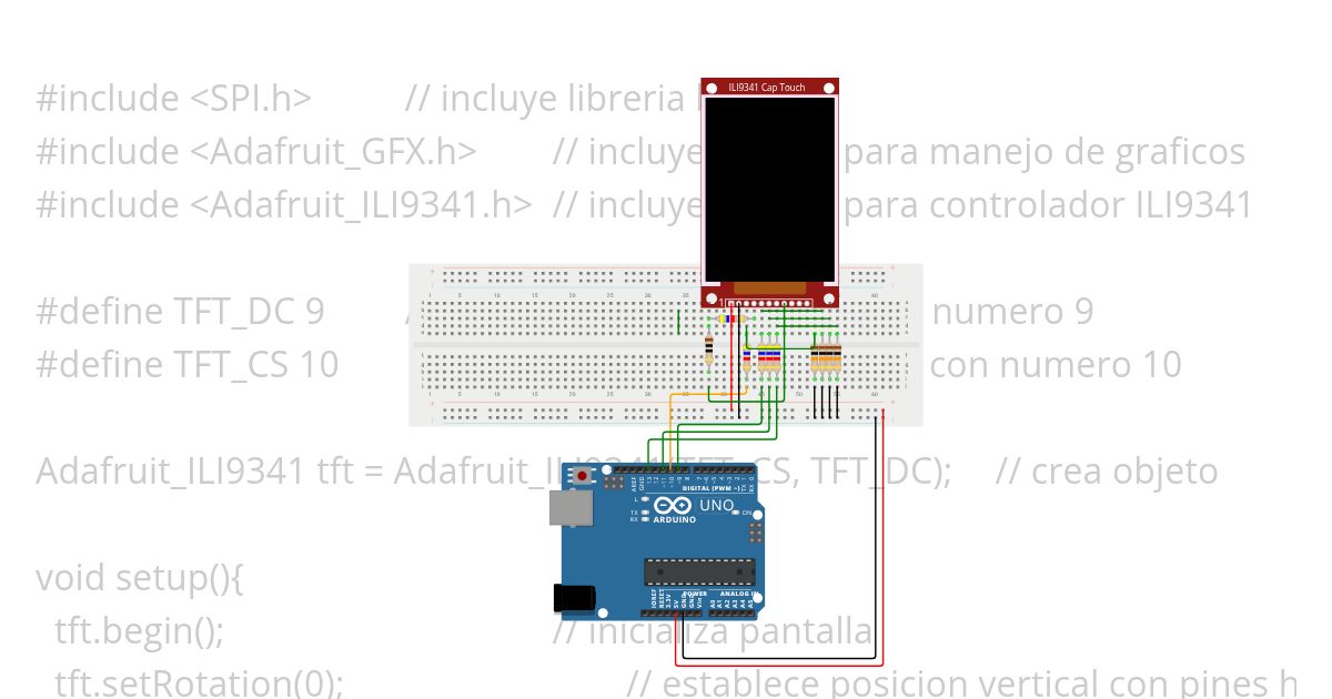 ILI9341 Touch Display Copy simulation