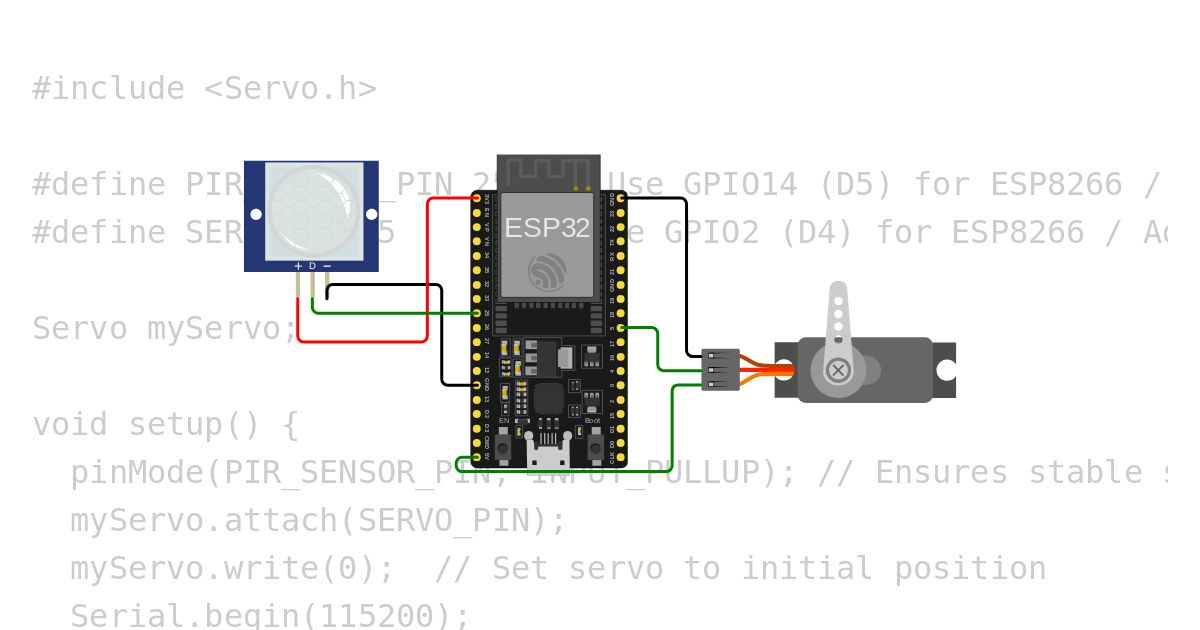 IR-Servo-ESP32 simulation