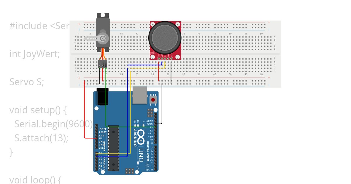 JoyStick Servo lenkung simulation