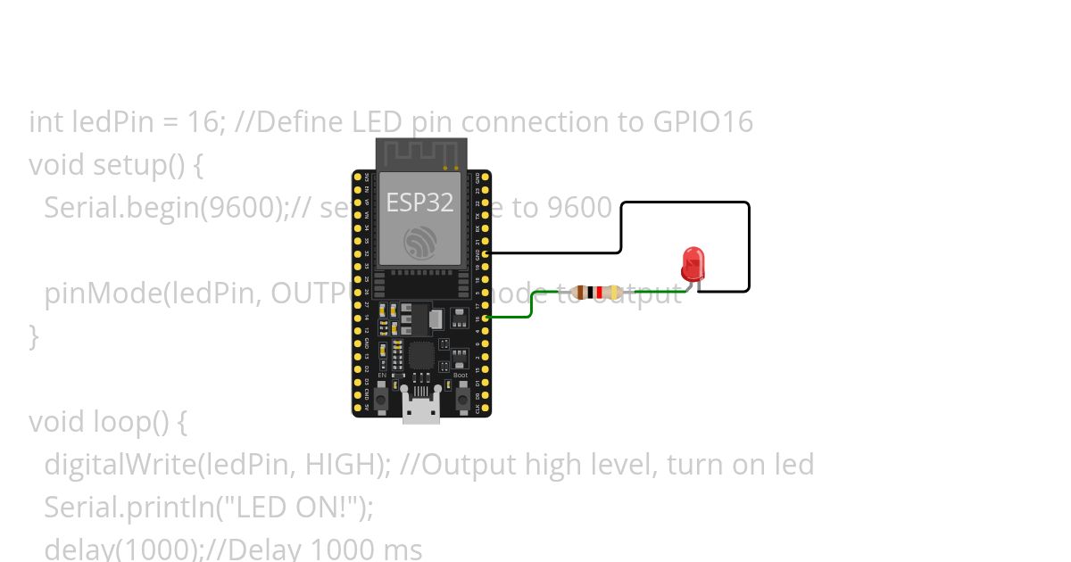 LED_SIMPLE_UAI_IOT simulation