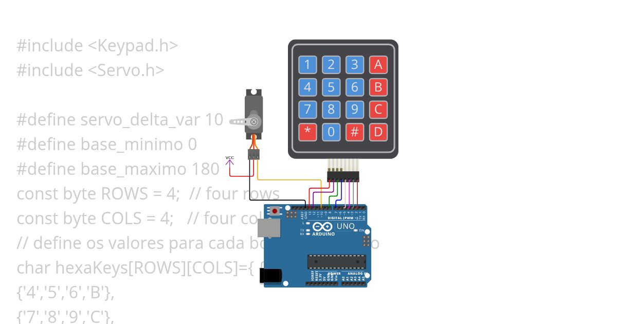 Robotica_ArduinoKeypad simulation