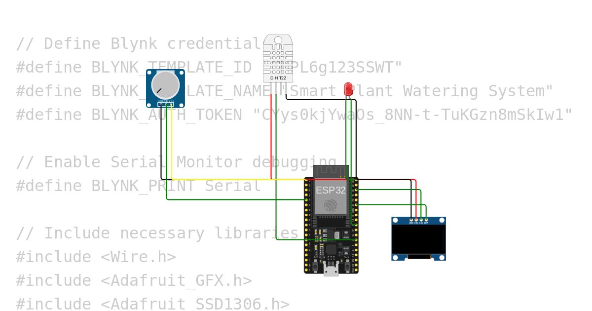 Smart Plant Watering System simulation