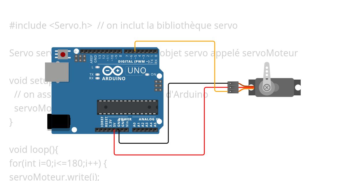Servo moteur  Copy simulation