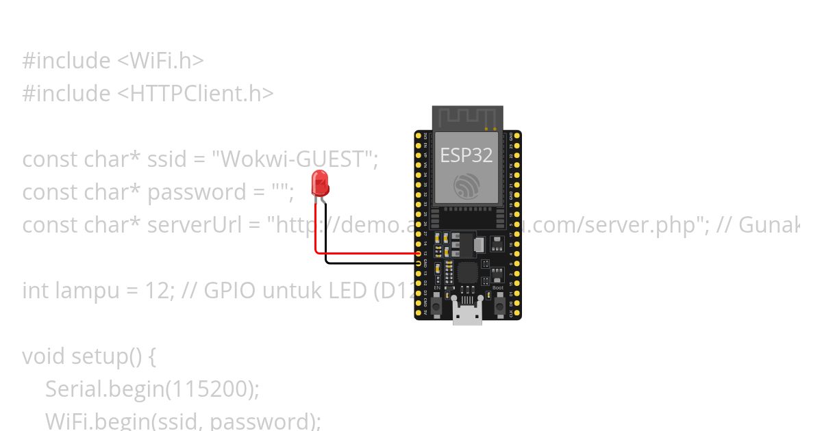 IoT Kontrol Lampu simulation