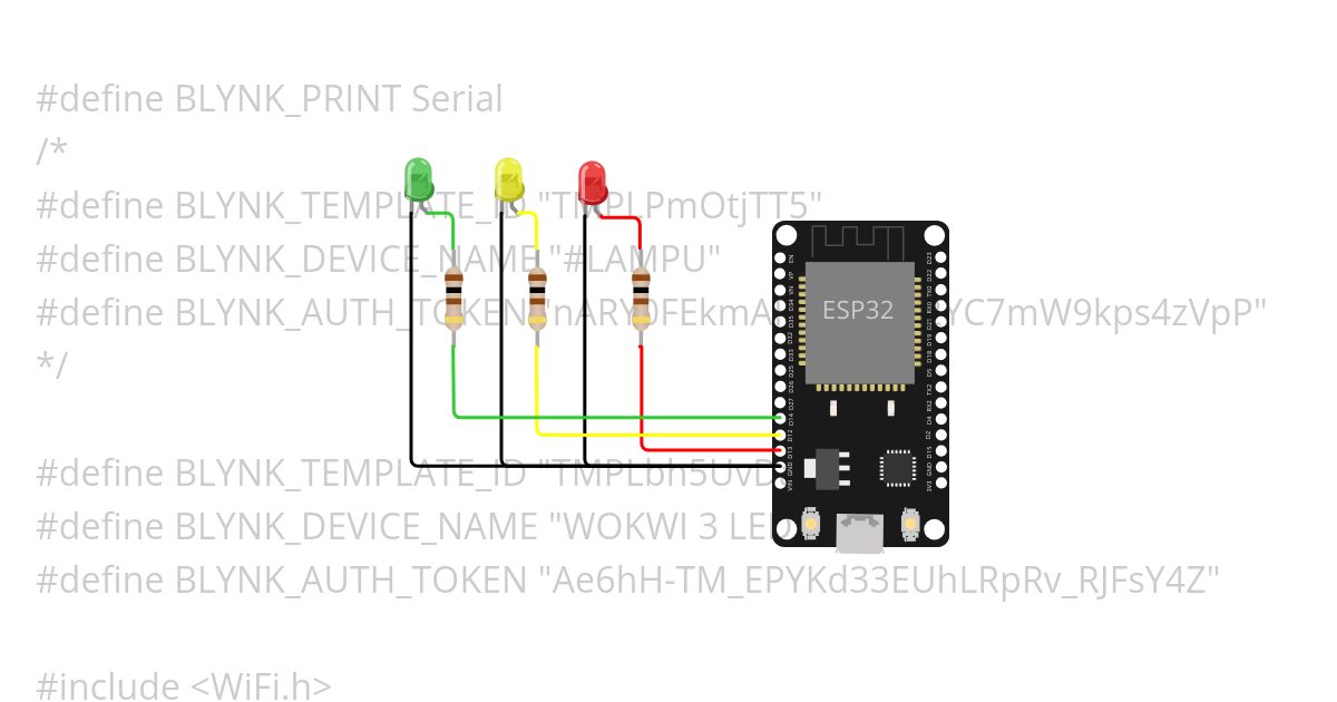 Blynk-3-LED simulation